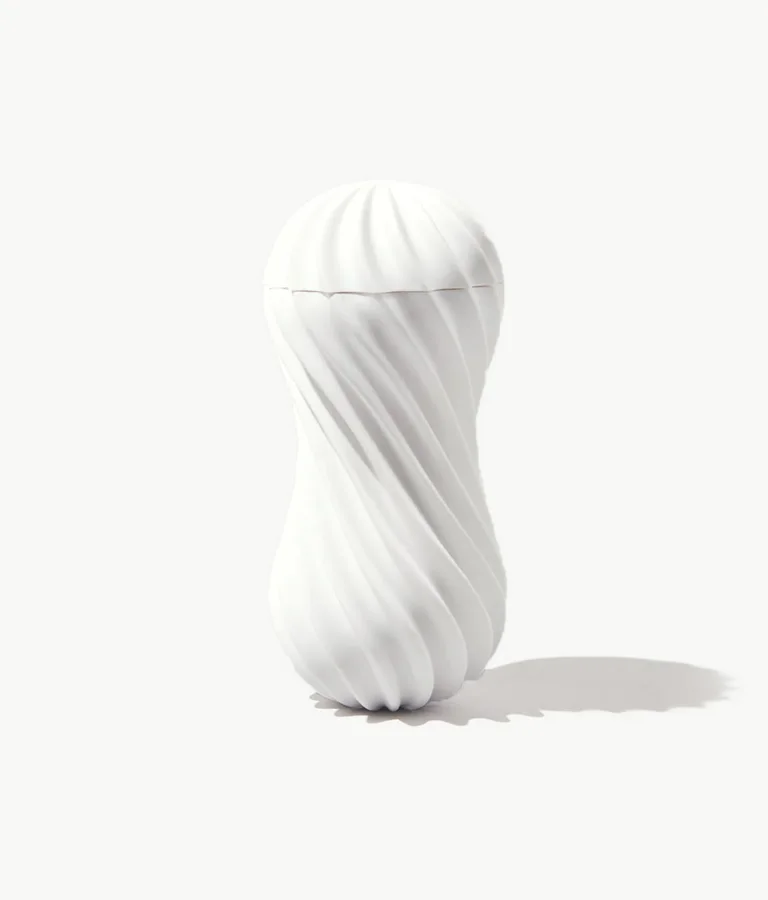 Onda, masturbador masculino blanco con textura espiral interna